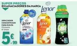 E.Leclerc Amaciador concentrado para roupa lenor primavera promoção