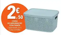 E.Leclerc Caixa de arrumação com tampa promoção