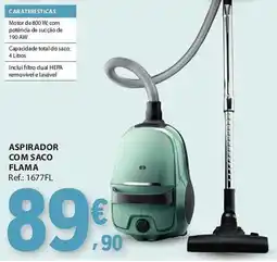 E.Leclerc aspirador com saco flama promoção