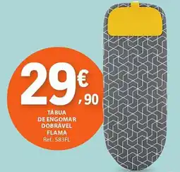 E.Leclerc Tábua de engomar dobrável flama promoção