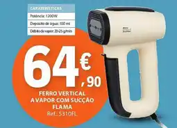 E.Leclerc ferro vertical a vapor com sucção flama promoção