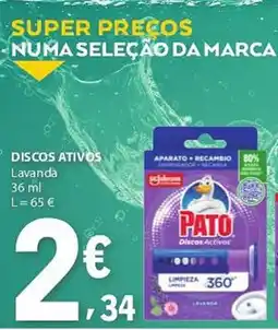 E.Leclerc Pato discos activos lavanda promoção