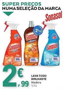 E.Leclerc sonasol lava tudo brilhante madeira promoção