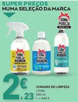 E.Leclerc Dona Pureza vinagre de limpeza limão promoção