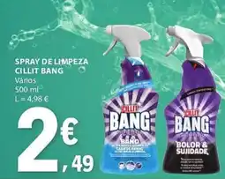 E.Leclerc spray de limpeza cillit bang promoção