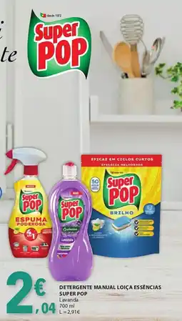 E.Leclerc Detergente manual loiça essências super pop lavanda promoção
