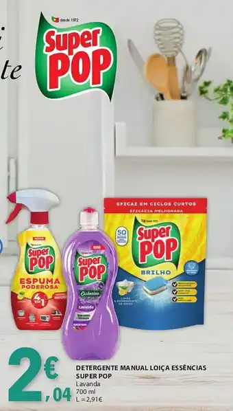 Detergente manual loiça essências super pop lavanda