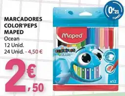 E.Leclerc Marcadores color'peps maped ocean promoção