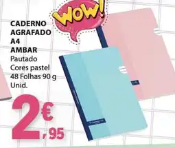 E.Leclerc caderno agrafado ambar promoção