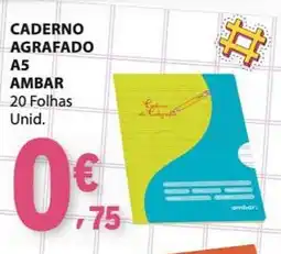 E.Leclerc Caderno agramado ambar promoção