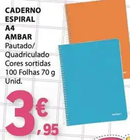 E.Leclerc Caderno espiral ambar promoção