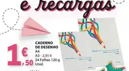 E.Leclerc caderno de desenho promoção