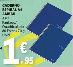 E.Leclerc Caderno espiral a4 ambar promoção