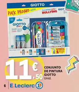 E.Leclerc Conjunto de pintura giotto promoção