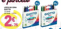 E.Leclerc Lápis de cera giotto promoção