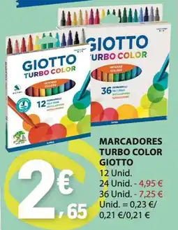 E.Leclerc Marcadores turbo color giotto promoção