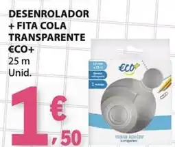 E.Leclerc Desenrolador + fita cola transparente eco+ promoção
