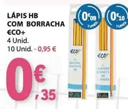E.Leclerc Lápis hb com borracha eco+ promoção