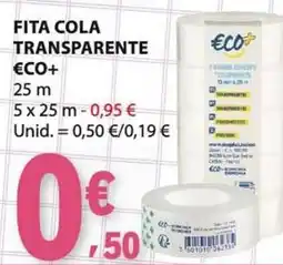 E.Leclerc Fita cola transparente eco+ promoção