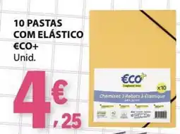 E.Leclerc 10 pastas com elástico eco+ promoção