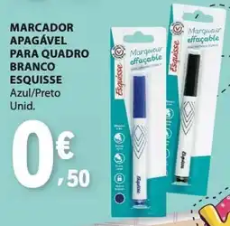 E.Leclerc Marcador apagável para quadro branco esquisse azul/preto promoção