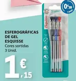 E.Leclerc esferográficas de gel esquisse promoção