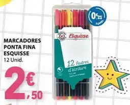 E.Leclerc Marcadores ponta fina esquisse promoção