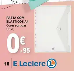 E.Leclerc Pasta com elásticos a4 promoção