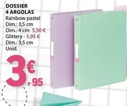 E.Leclerc Dossier 4 argolas promoção
