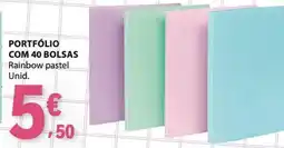 E.Leclerc Portfólio rainbow pastel promoção