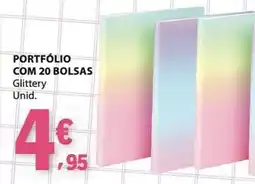 E.Leclerc Portfólio com 20 bolsas glittery promoção