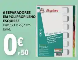 E.Leclerc 6 separadores em polipropileno esquisse promoção