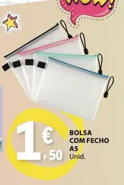 E.Leclerc Bolsa com fecho a5 promoção