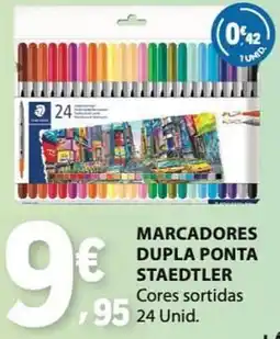 E.Leclerc Marcadores dupla ponta staedtler promoção