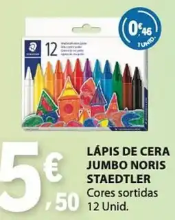 E.Leclerc Lápis de cera jumbo noris staedtler promoção