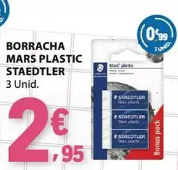 E.Leclerc borracha mars plastic staedtler promoção