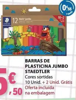 E.Leclerc Barras de plasticina jumbo staedtler promoção