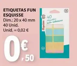 E.Leclerc etiquetas fun esquisse promoção