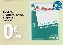 E.Leclerc Bolsas transparentes esquisse promoção