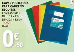 E.Leclerc Capas protetora para caderno esquisse promoção