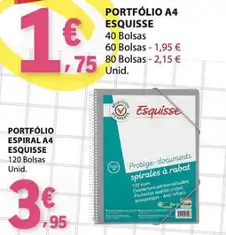E.Leclerc Portfólio A4 Esquisse promoção