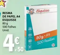 E.Leclerc resma de papel a4 esquisse promoção
