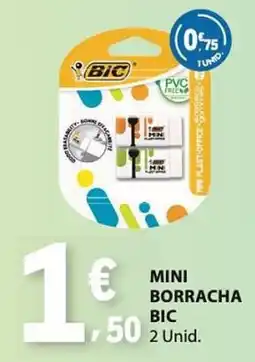 E.Leclerc Mini borracha bic promoção