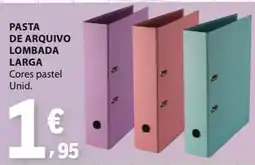 E.Leclerc Pasta de arquivo lombada larga promoção