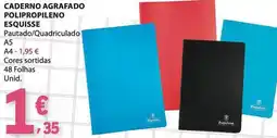 E.Leclerc caderno agramado esquisse promoção