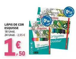 E.Leclerc Lápis de cor esquisse promoção