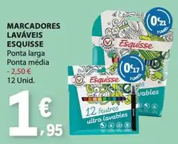 E.Leclerc Marcadores laváveis esquisse promoção
