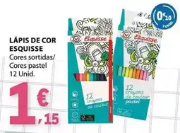 E.Leclerc Lápis de cor esquisse promoção