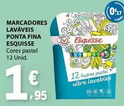 E.Leclerc Marcadores laváveis ponta fina esquisse promoção