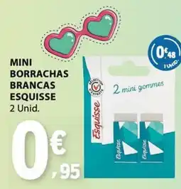 E.Leclerc mini borrachas brancas esquisse promoção